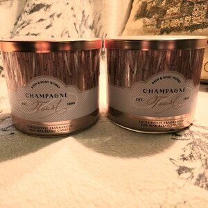 NEW! Champagne Toast 3-wick candles
